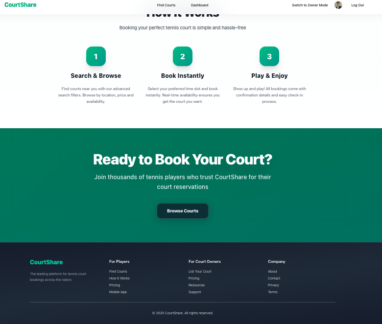 CourtShare How It Works
